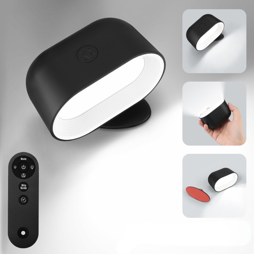 Remote Control Wall Light Touch Night Light 360 Degree Rotation