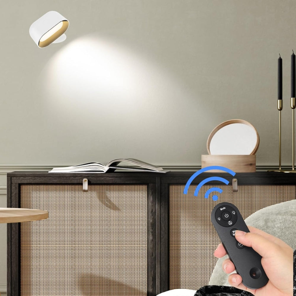 Remote Control Wall Light Touch Night Light 360 Degree Rotation