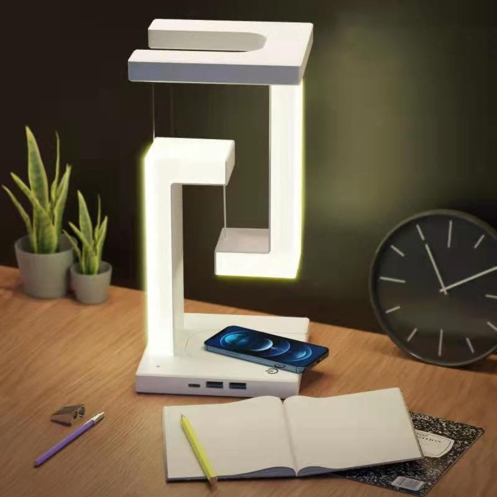 Floating Lamp Night Light With Wireless Charging